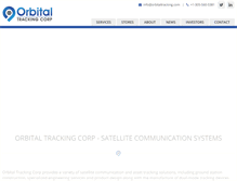 Tablet Screenshot of orbitaltracking.com